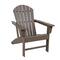 38" Brown Resin Indoor Outdoor Adirondack Chair